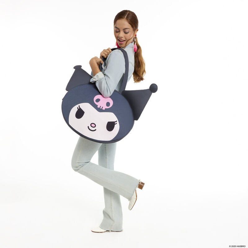 Sanrio Kuromi Cosplay Canvas Tote Bag LFlifestyle1 view 2